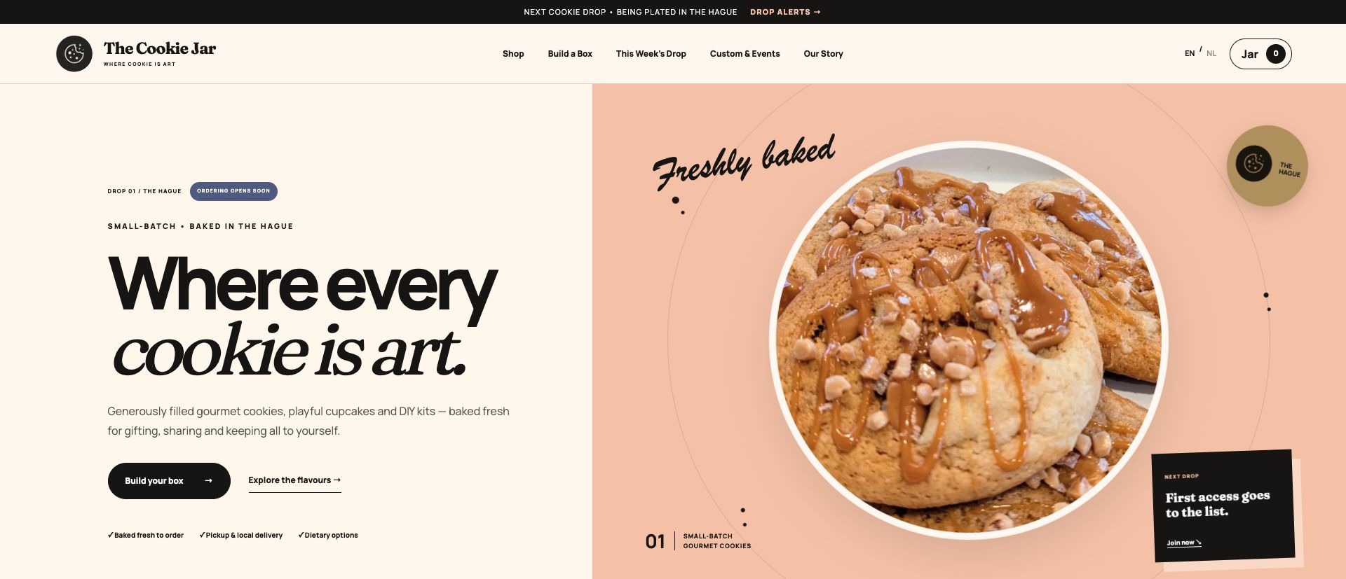 The Cookie Jar website preview